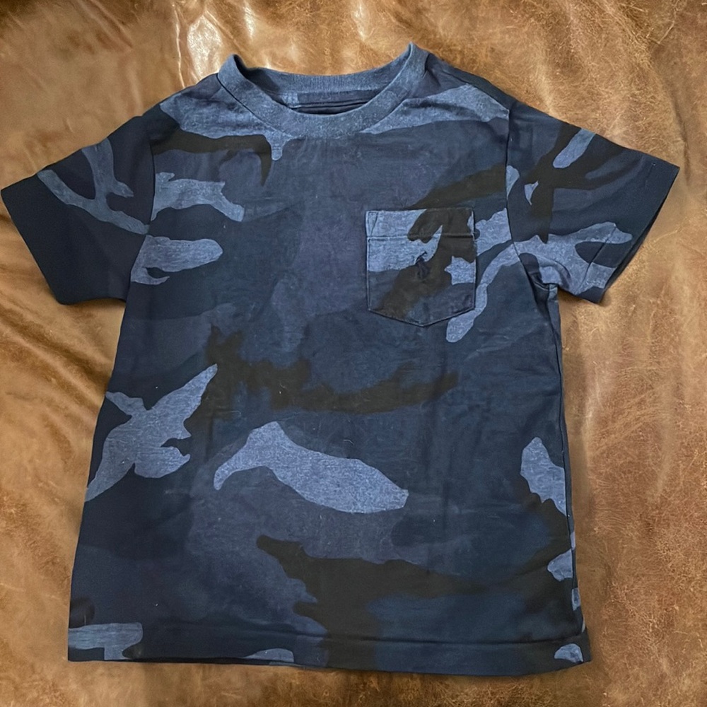 Polo Blue Camo 4t t Shirt
